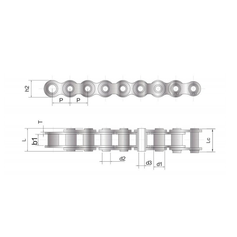 Hollow pin roller Chain